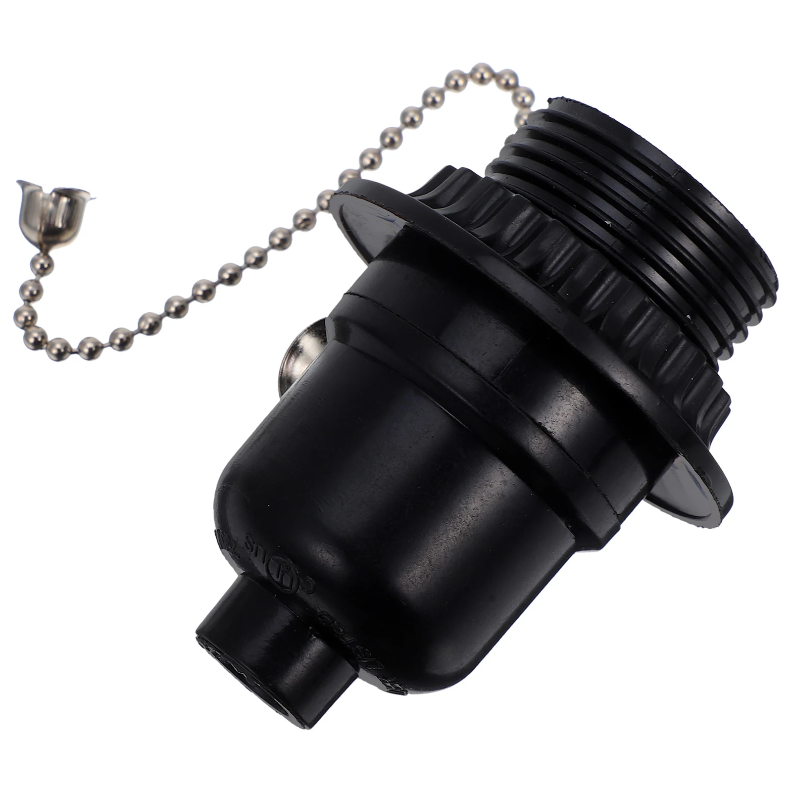 

Black Pull-wire Switch Lamp Holder Socket Metal Base Table Lamp Fittings Bulb Holder Kit Chain Light Socket Adapter
