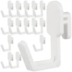 10Pcs Plastic Peg Board Hook Black/White/Grey Heavy Duty Hole Board Hook Wall Mounted J Shape Storage Rack Craft Room