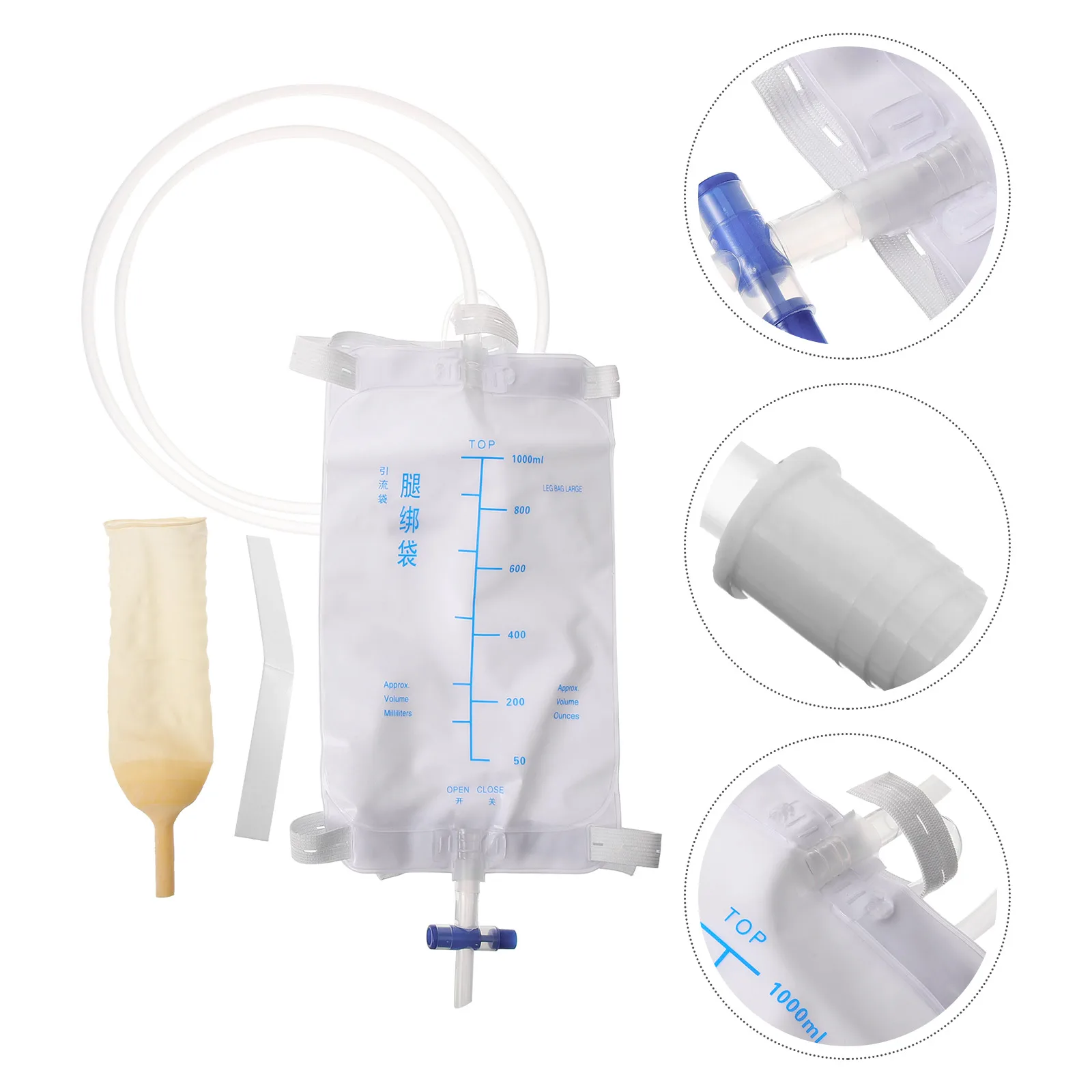 

Male Urine Leg Bind Urinary Bag Long Catheter Urine Bags For Men Disposable Postoperative Health Care Solution Drainage