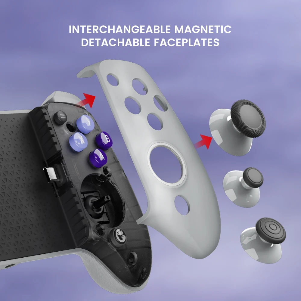 GameSir G8 Galileo الهاتف المحمول غمبد أذرع التحكم في ألعاب الفيديو قاعة تأثير عصا التحكم آيفون 15 أندرويد الهاتف المحمول سحابة الألعاب