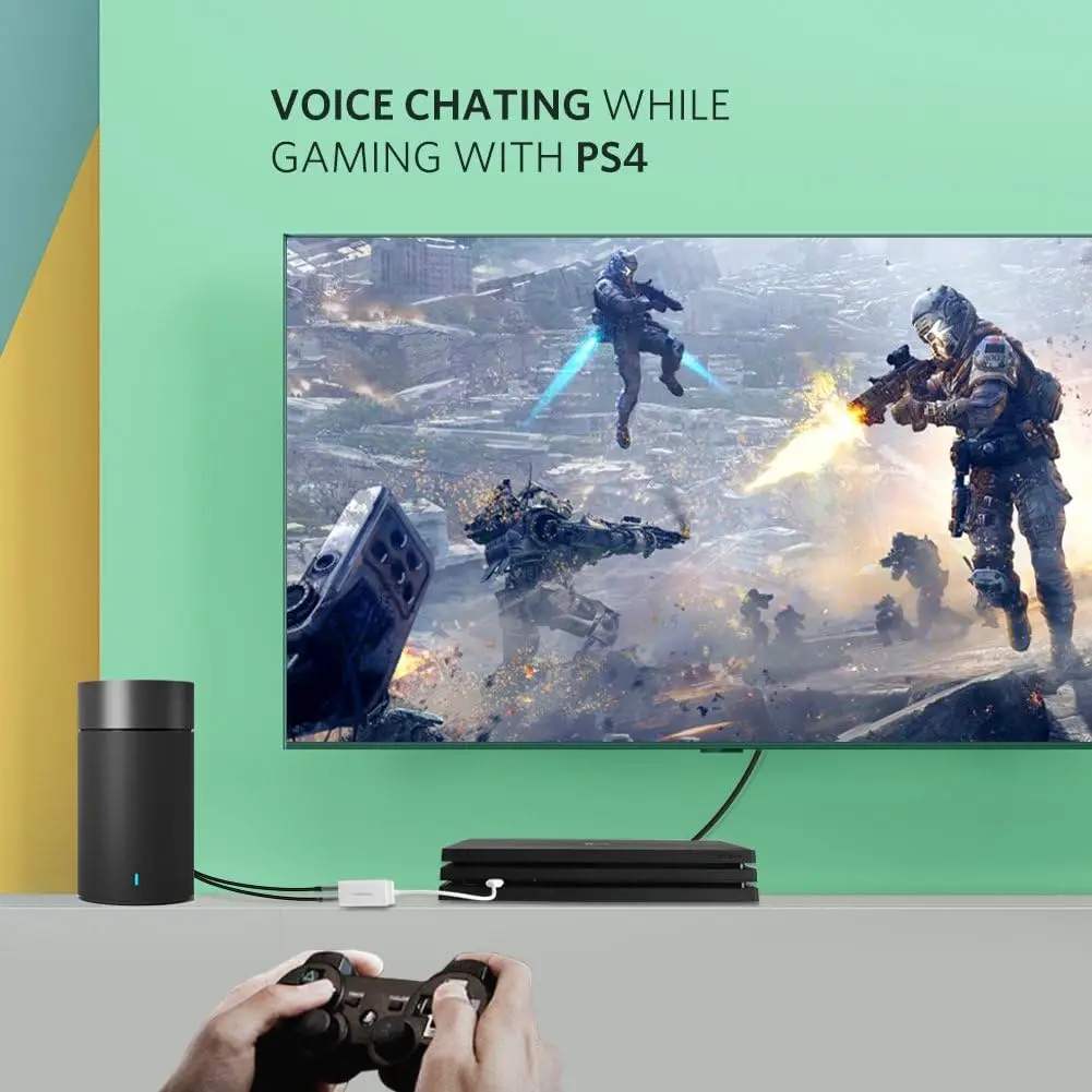 محول خارجي لبطاقة الصوت USB من Ugreen مع سماعة أذن 3.5 ملم ومقبس ميكروفون، بطاقة صوت التوصيل والتشغيل مناسبة للكمبيوتر