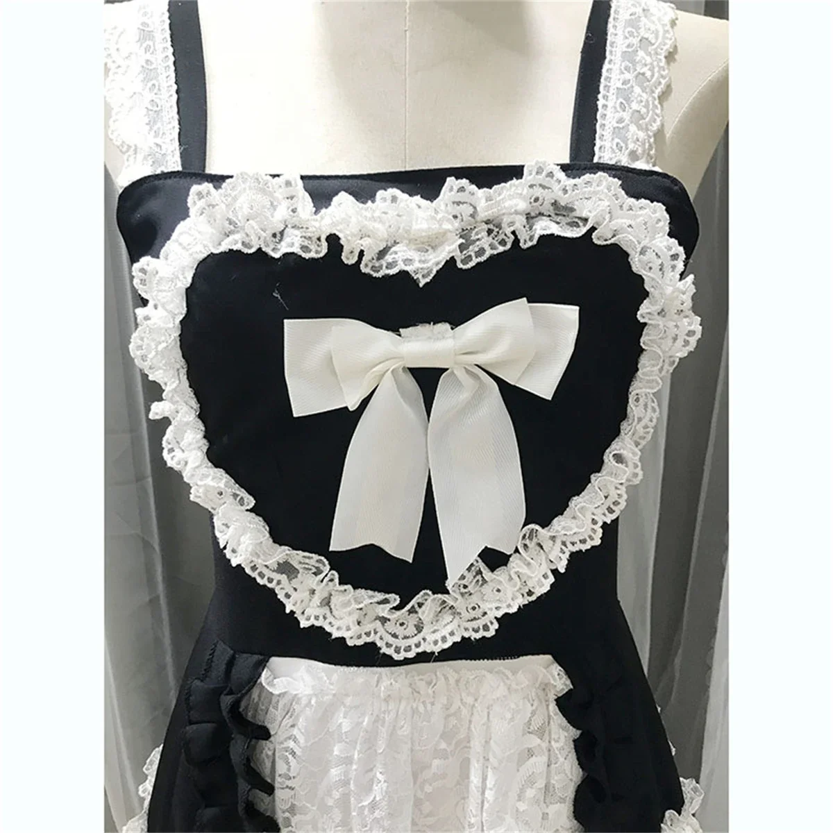 فستان لوليتا دانتيل للفتيات ، فستان غزل شبكي ، قوس حب ، زهور بدون ظهر ، فستان كعكة حلوة ، قوطي ، فرنسي ، طراز ريترو ، Jsk ، تأثيري للفتيات