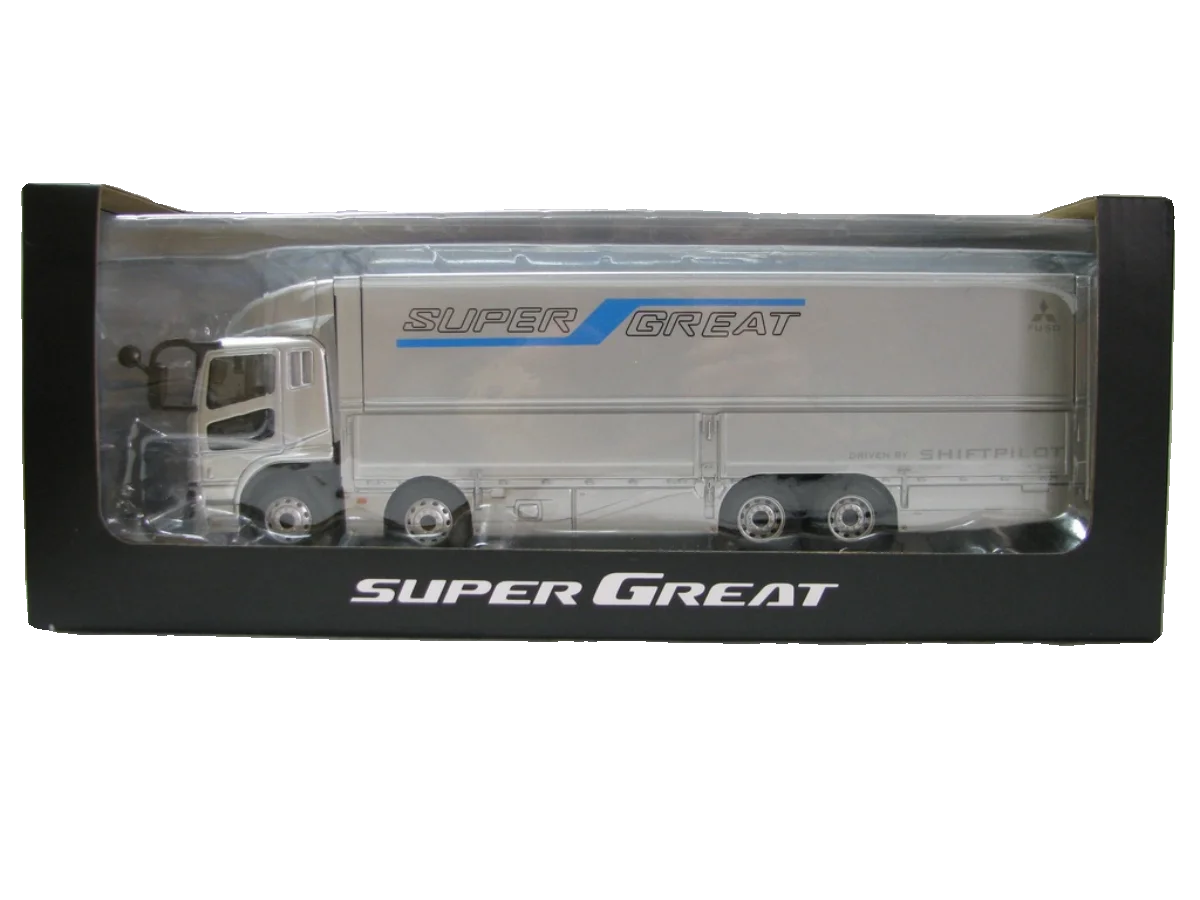 

Diecast 1:43 Scale MISUBISHI FUSO TRUCK Mitsubishi Alloy Truck Model Silver Alloy Car Model Collectible Toy Gift Souvenir