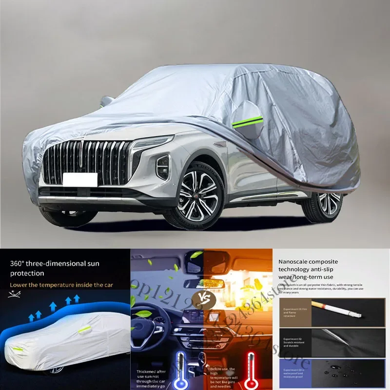 For Hongqi HS7 fit Outdoor Protection Full Car Covers Snow Cover Sunshade Waterproof Dustproof Exterior Car cover protection