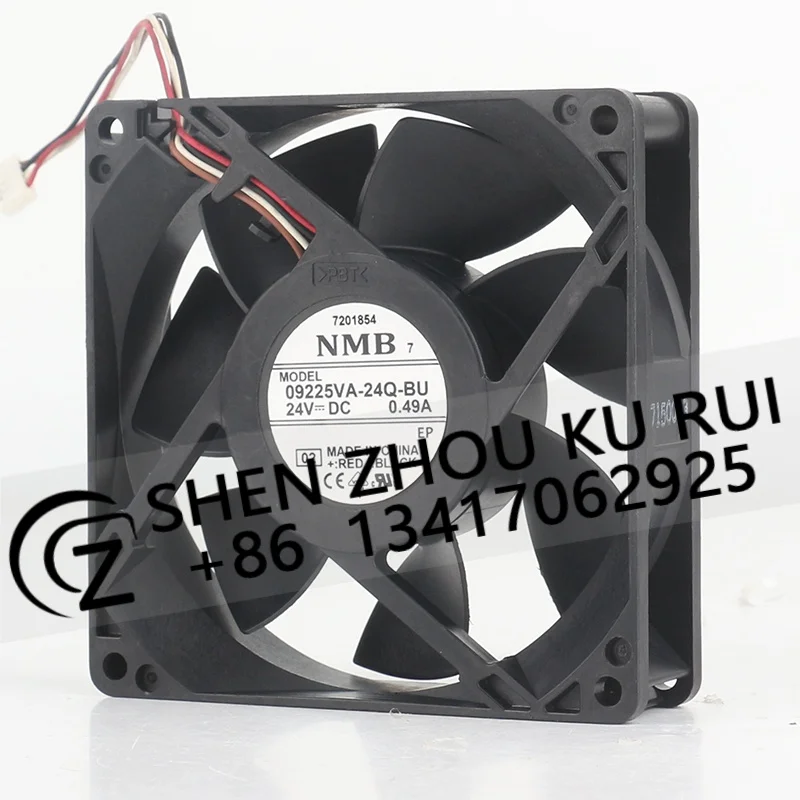 

New original NMB DC 24V 0.49A AC EC 09225VA-24Q-BU cooling fan 90X90X25MM 9CM High air volume inverter four-wire