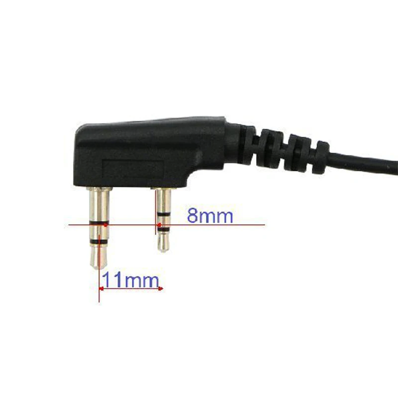 Brand New 1m/3.28ft K-type 2 Pin Plug Cloning Copy Cable for Baofeng Wouxun Kenwood Linton Puxing 2-Way Radio Clone