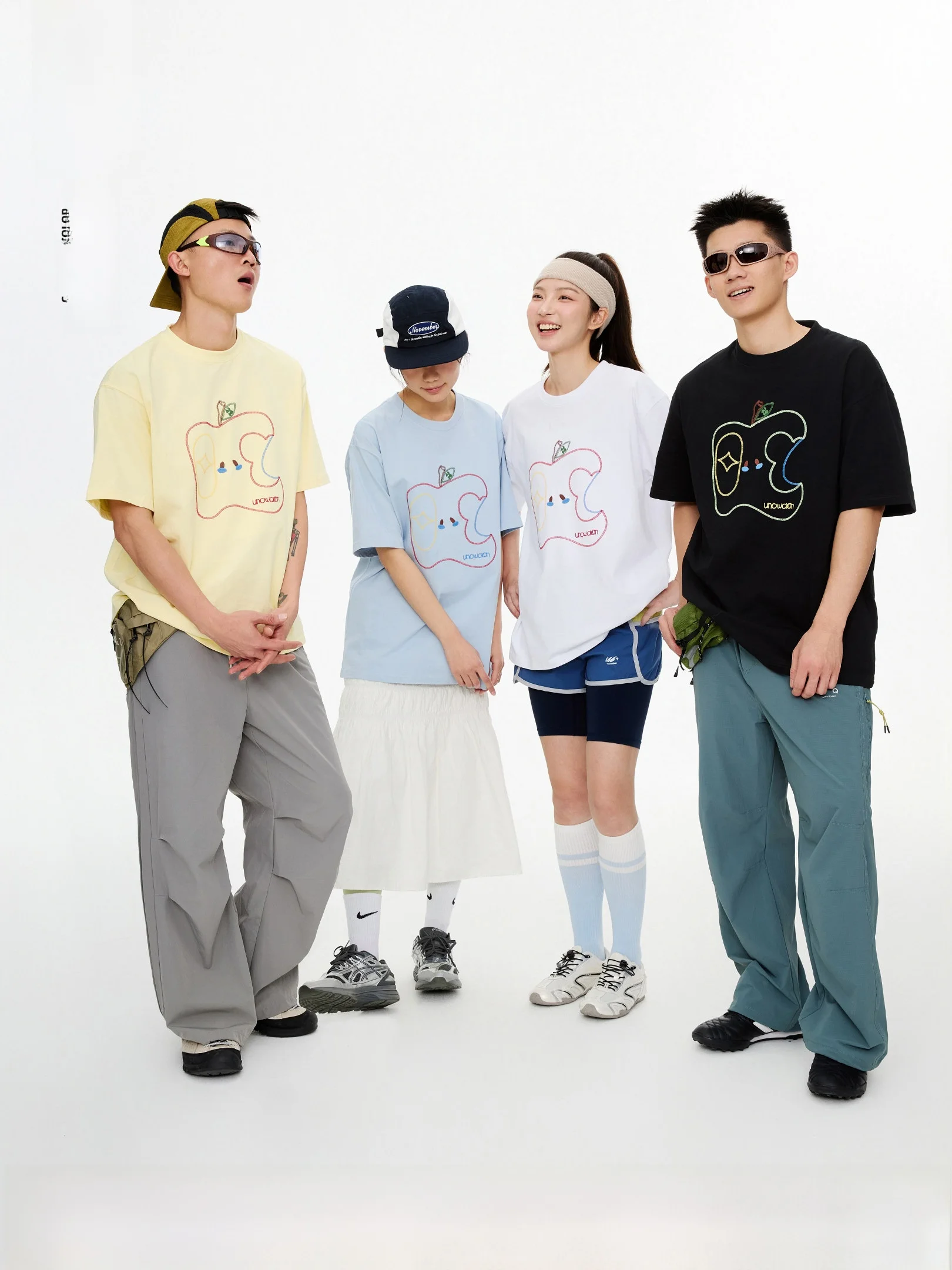 

OWOX Pure Cotton ort Sve T-irt Women's Loose Casual Summer Top Print Couple's f Sve round Ne Tee