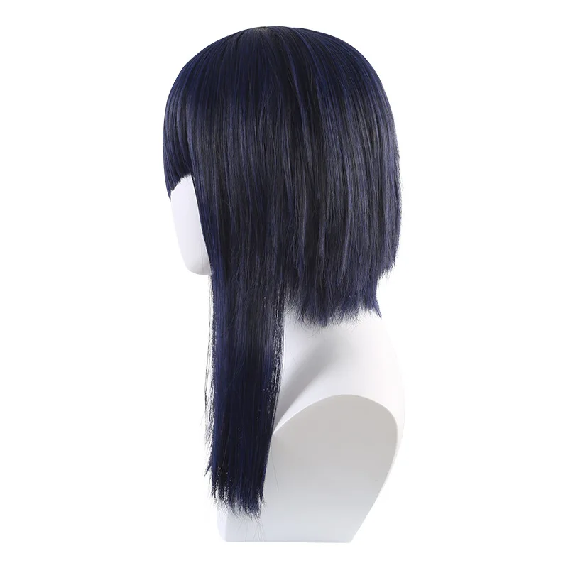 Wan Nian Lan Zi Cosplay Perücke Akiba Reikai Sensou Simulation Kopfhaut Kurze Haare Spezialmischung Blaue Seide