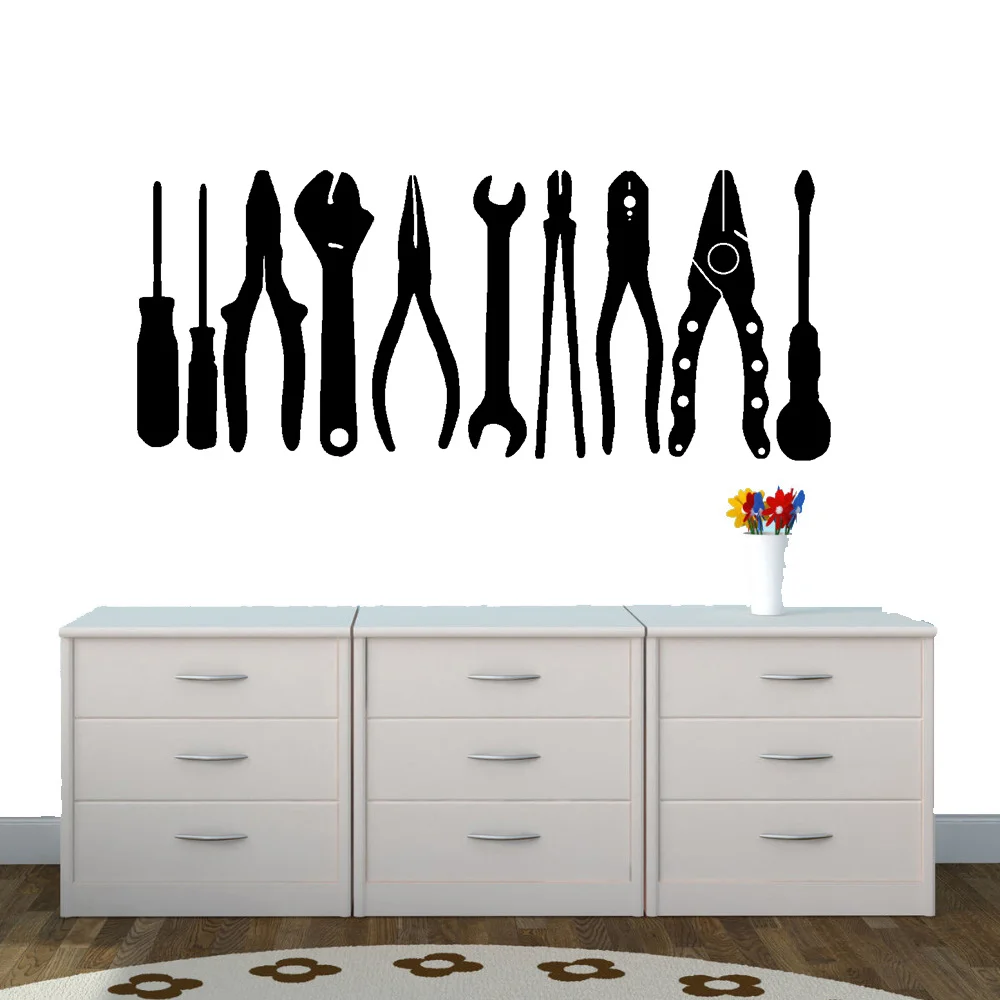 GARAGE TOOLS - Vinyl Wall Art Decal Sticker Mural 2 sizes