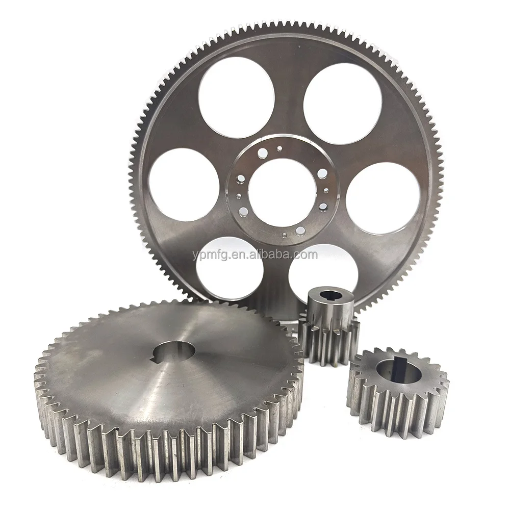 Custom Spur Gear Steel Material OEM Planetary CNC Helical Hobbing Spur Shaped Pinion Gears Bevel Gear