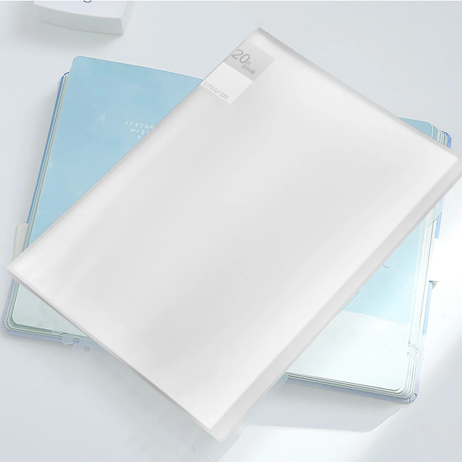 

A3/20 Page Information Booklet Test Paper Folder Drawing Picture Album (transparent White-a3/20 Page) 1pc