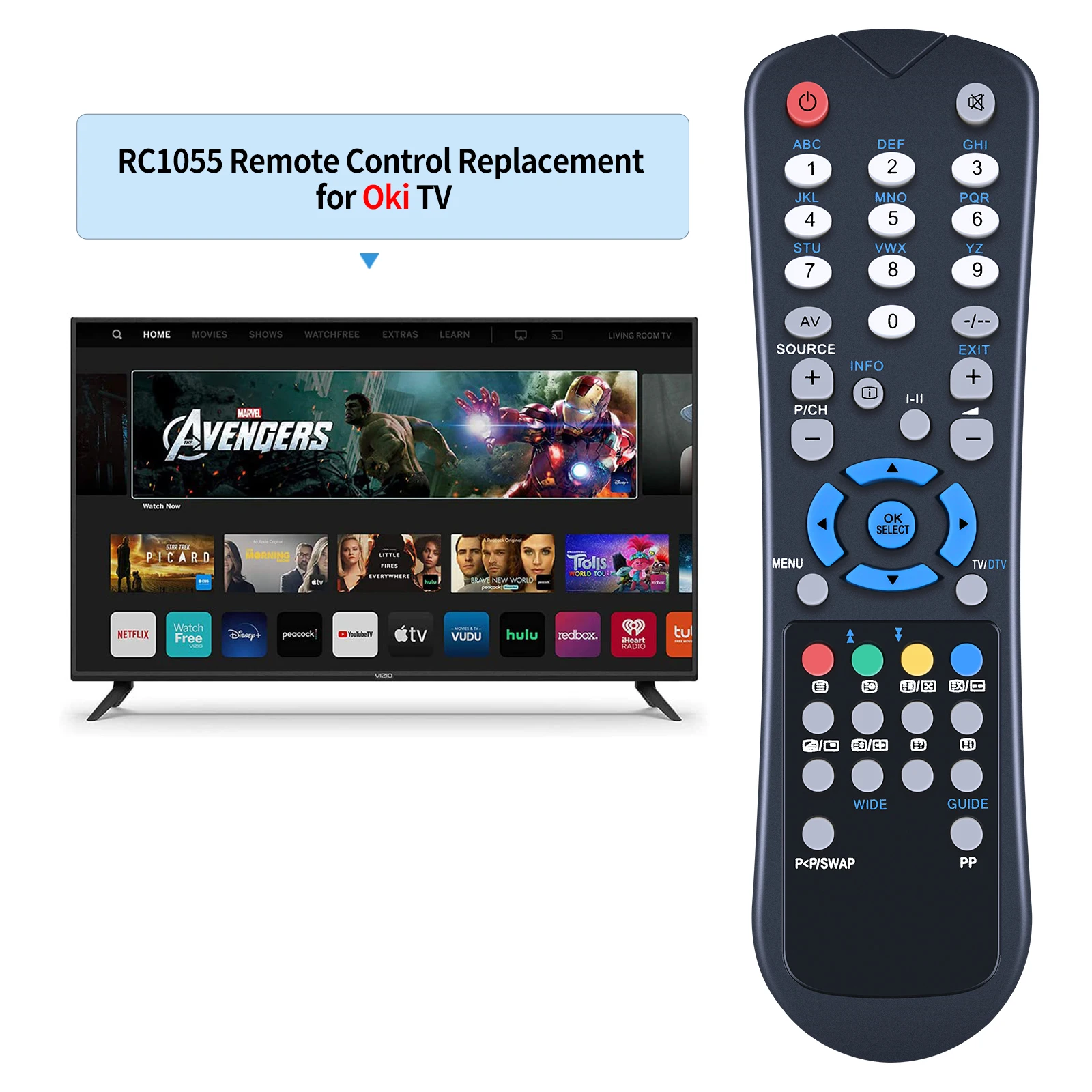 جهاز تحكم عن بعد لـ Techwood NATUS ، X832A ، 121AV ، GOODMANS ، LD4262D ، VESTEL ، حلول صوتية ، LCD26761HDF