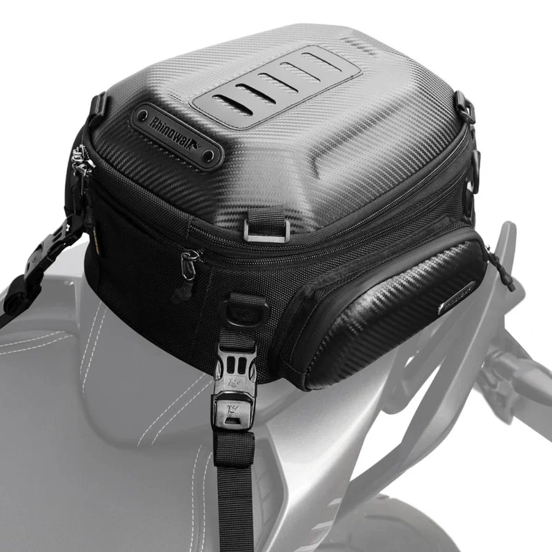 Motorcycle Tail Bag Waterproof Hard Shell Backpack Rear Seat Storage Luggage Bag