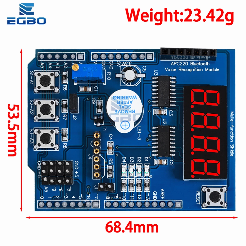 ชุดบอร์ดพัฒนาอเนกประสงค์แบบขยายสำหรับ Arduino สำหรับรุ่น UNO Mega2560 Leonardo - รองรับการใช้งานหลากหลาย DIY
