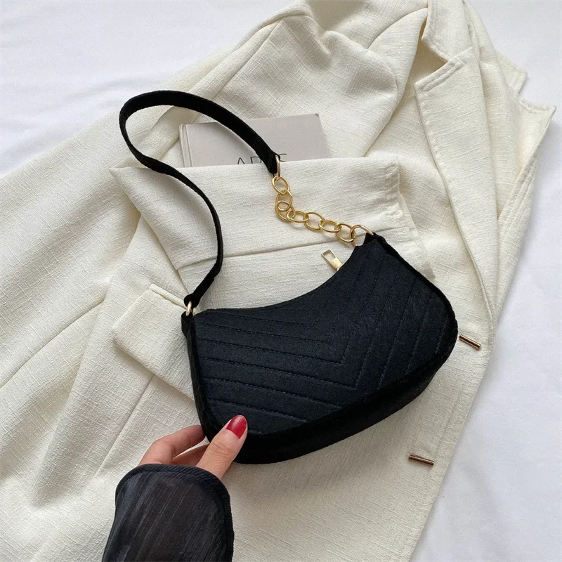 

Women Autumn Trend Retro Shoulder Bag Simple Fashion Crossbody Bag Foreign Underarm Women's Bag