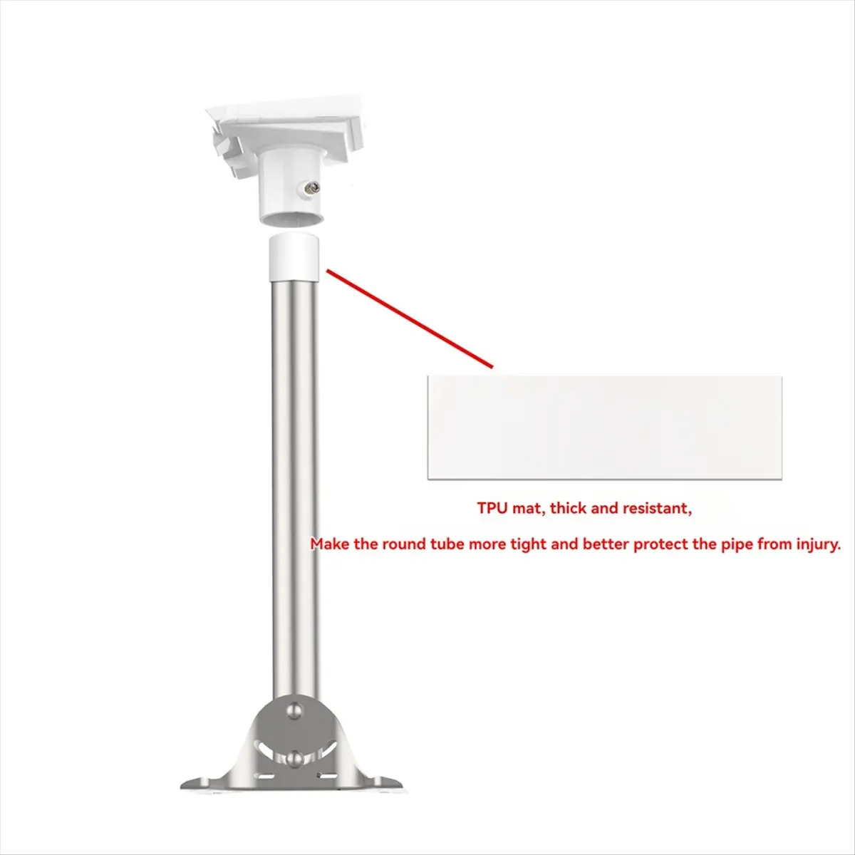 【~ New N07R】Pipe Adapter for Gen 3 Waterproof Round Tube Plastic Antenna Bracket Roof Wall Mount Holder