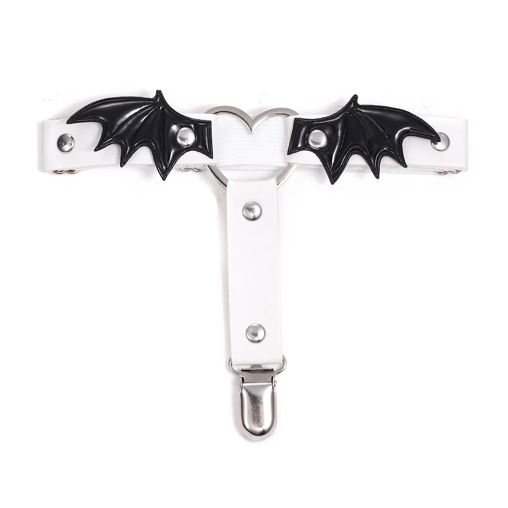 Bat Wings Leg Harness Sexy Gothic Thigh Garter Kawaii Punk Rock Cute for Women and Girls Festival Rave Accessories