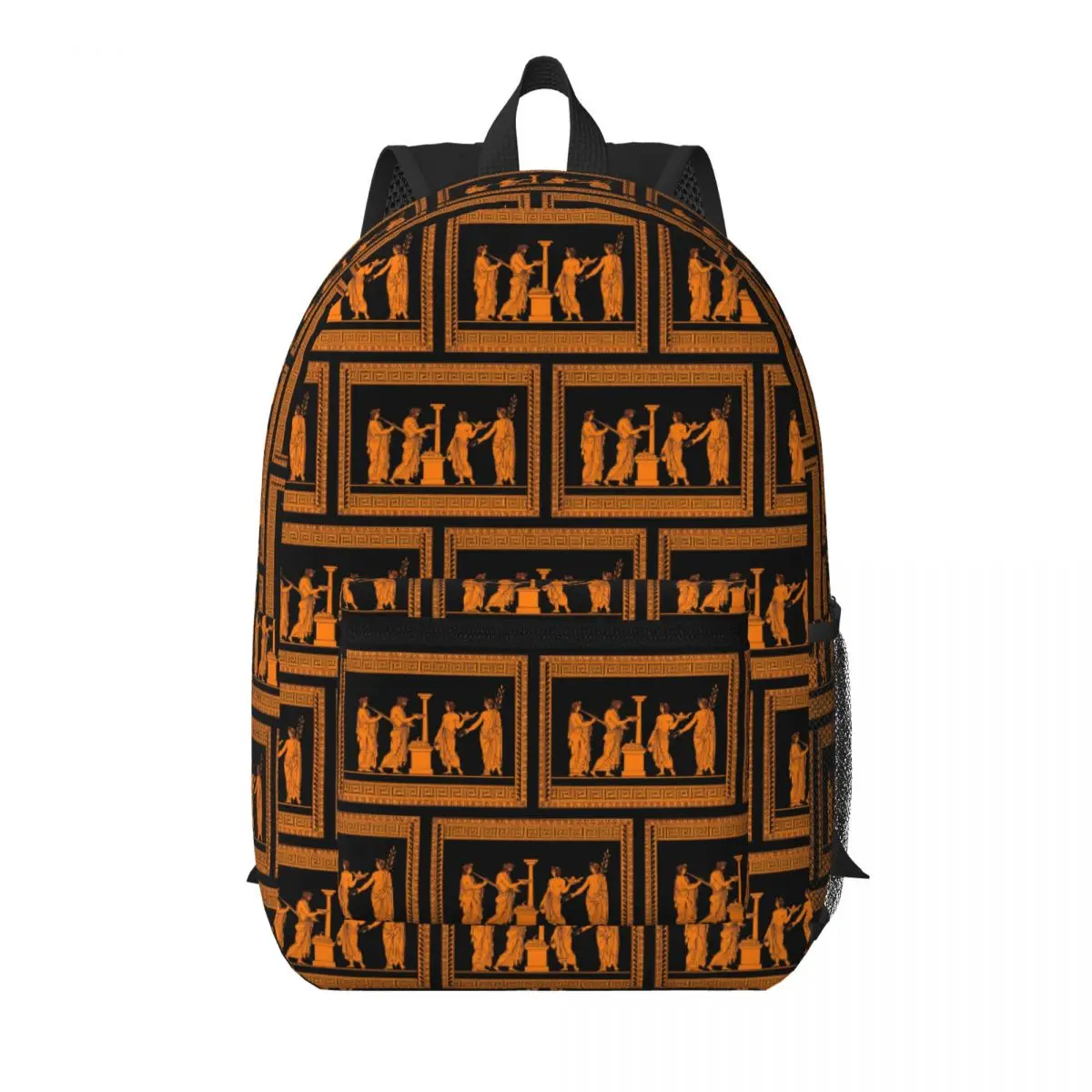 Red Figure Greek Vase Offering Scen Student Backpack School Bag Hiking Travel Daypack for Men Women Bookbag Shoulder Bags