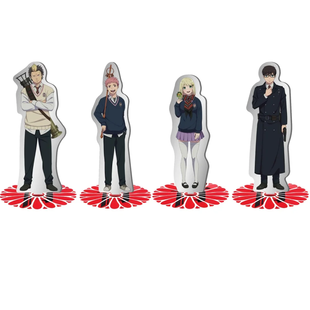 Loen Anime Store Peripheral Blue Exorcist Ryuji Rin Yukio Shiemi Acrylic HD Characters Stand Desktop Decor Fans Gifts About 15cm