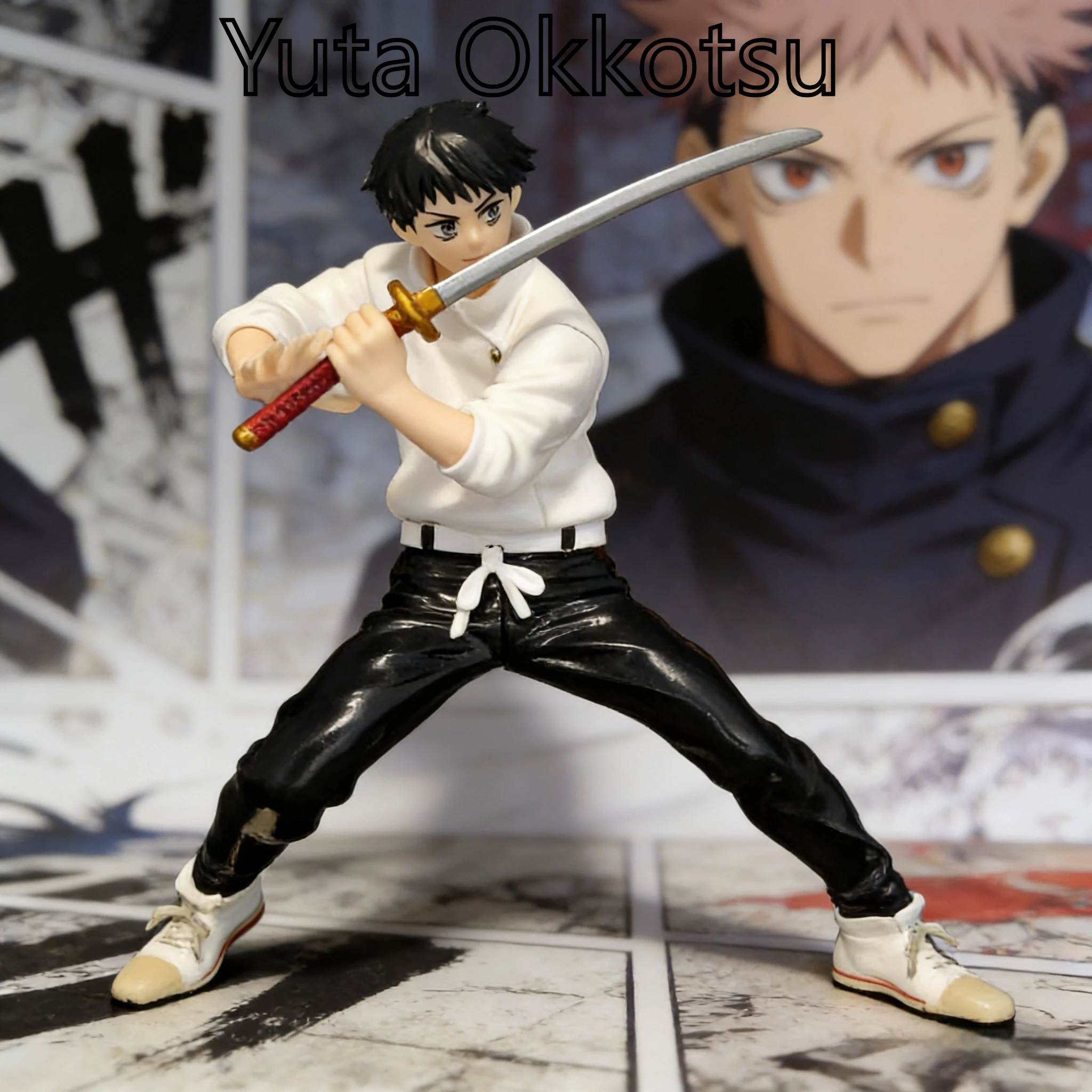 Cartoon Anime Zauberei Kampf Jjk Yuta Okkotsu Modell Handgemachte Desktop Dekoration Ornament Sammlung Spielzeug Action-figuren Jungen Geschenk