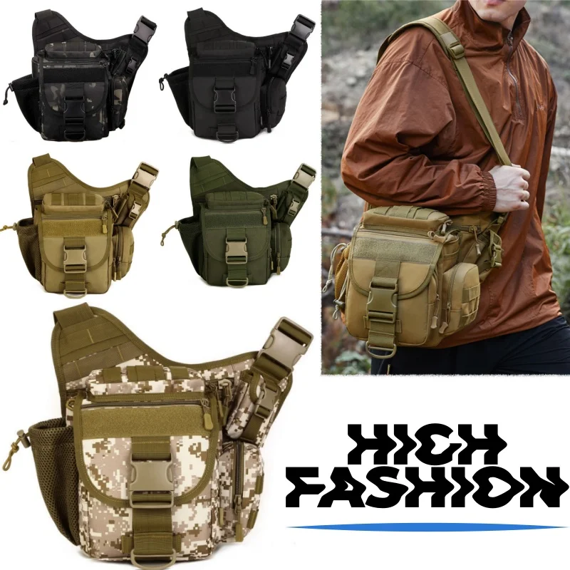 Tactical Sling Pack Outdoor Travel Shoulder Pack Large Capacity Trekking Men's Tactical Messenger Bag Hiking Camera Chest Bag