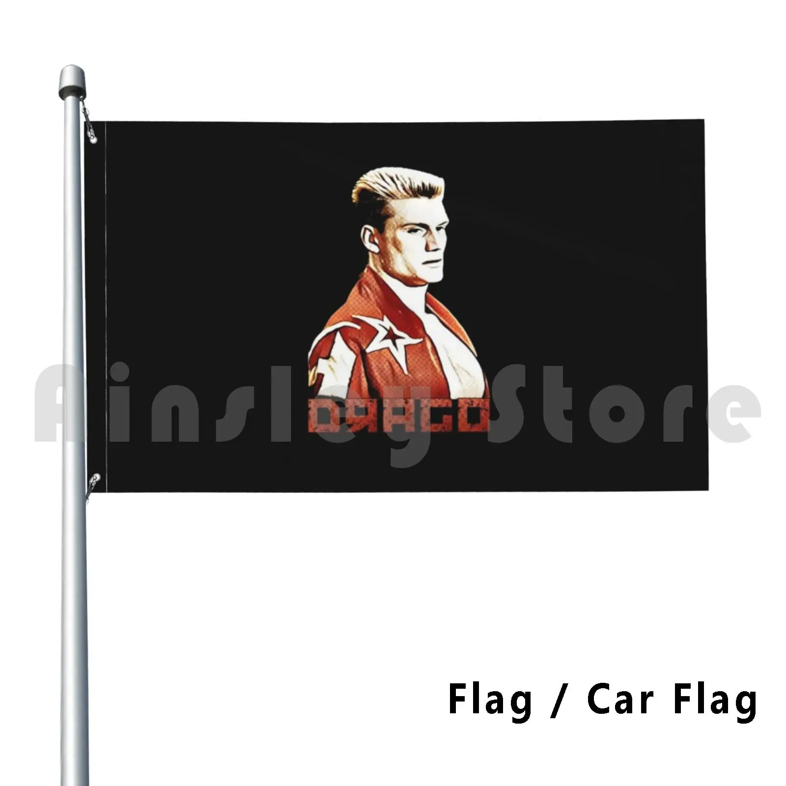Ivan Drago-Outdoor Decor Flag Car Flag Ivan Drago 4 Boxing Sports 80s Classic Movie Dolph Lundgren Sylvester