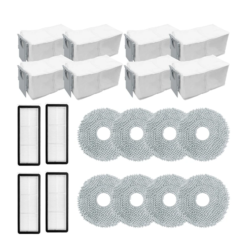 

Hot SV-For Roborock Qrevo Curv Replacement Parts Accessories Hepa Filter Mop Cloth Dust Bag