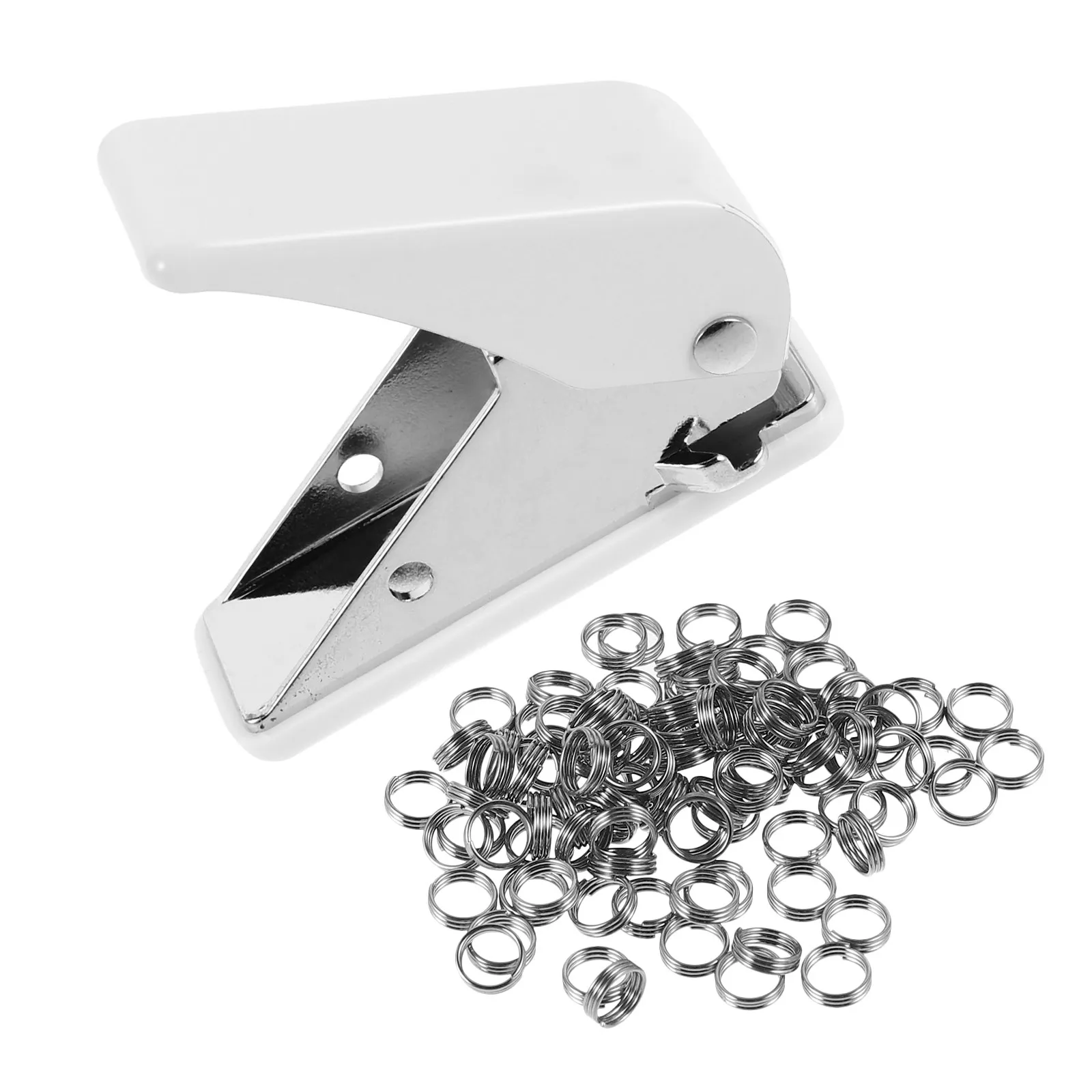 

1Set Dart Flight Punch Set Includes 100 Metal O Rings Reusable Flight Hole Punch Tool for Dart Supplies Compatible with All