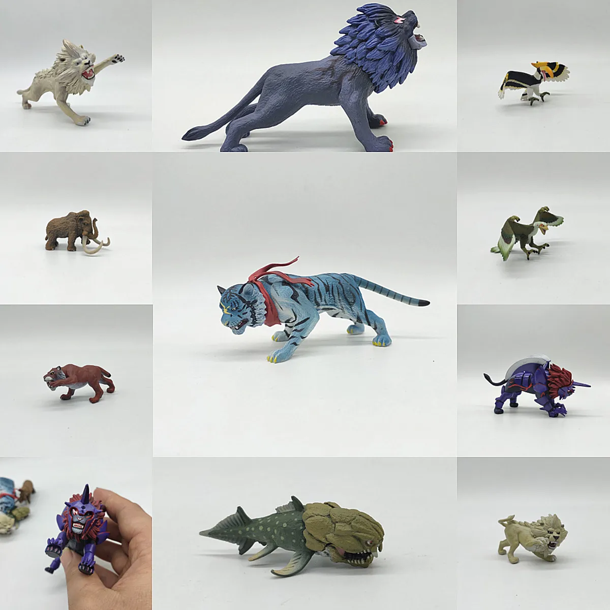 Southern Dream Beast Battle Lion Gorilla White Tiger Gikko - Juguete de simulación realista para mayores de 3 años