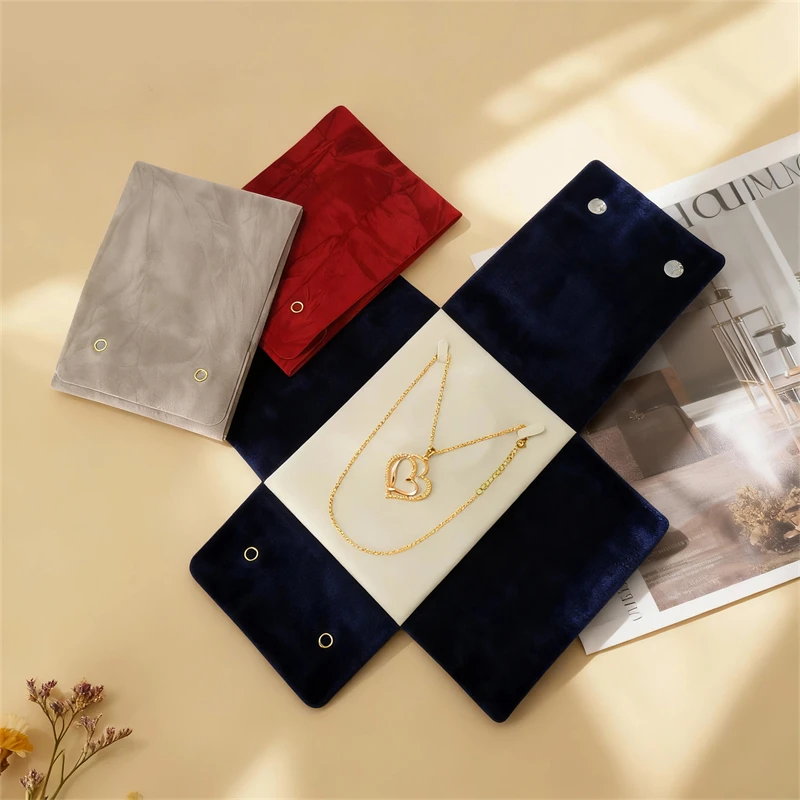 

Simple Textured Velvet Fabric Jewelry Storage Bag Bracelets, Necklaces Other Types Jewelry Jewelry Display Bag Display Props