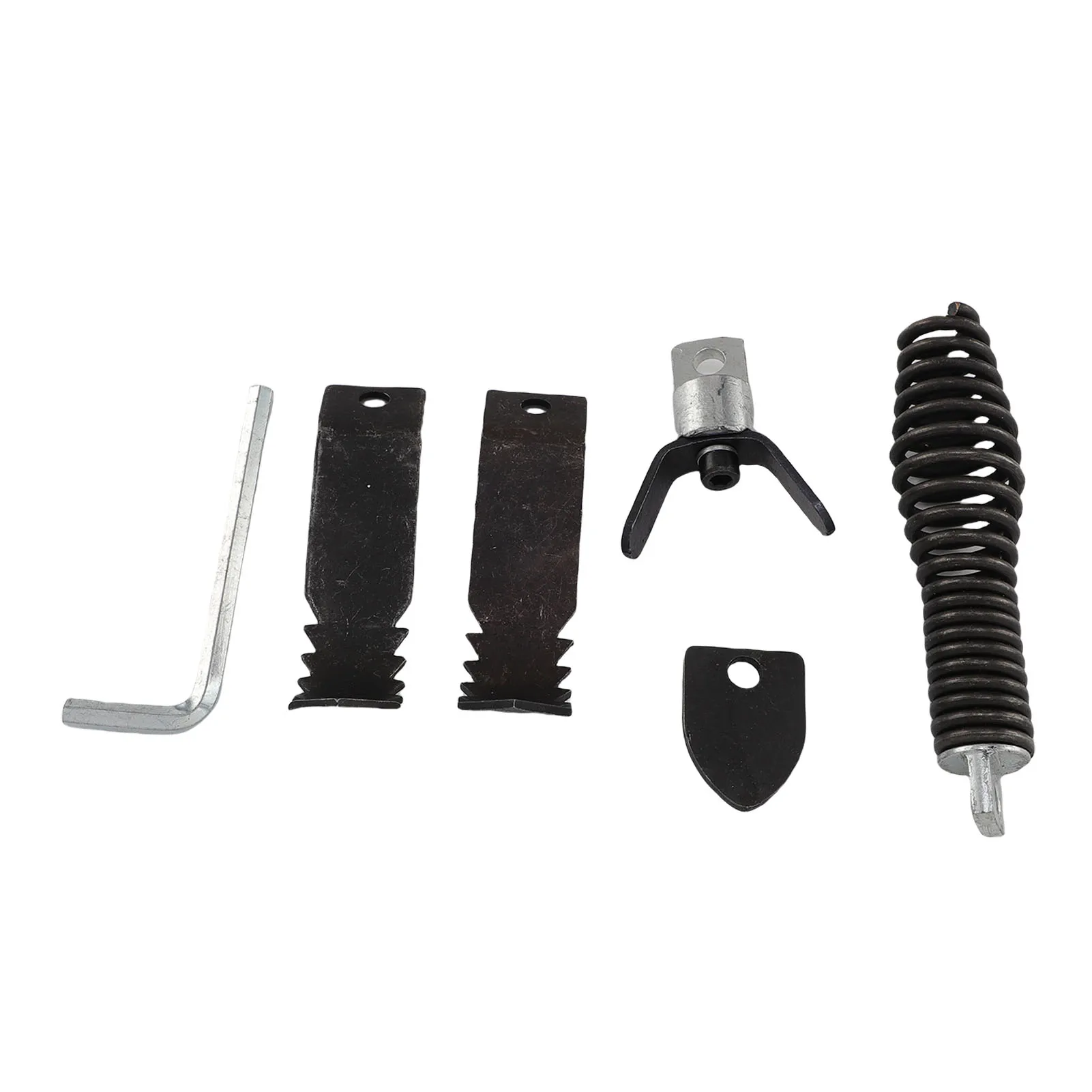 قاطع تنظيف الصرف ومجموعة اوجير، مرفق مثقاب منظف الصرف الصلب المرتدي من الفولاذ المقاوم للصدأ مقاوم للتآكل لتنظيف الأنابيب