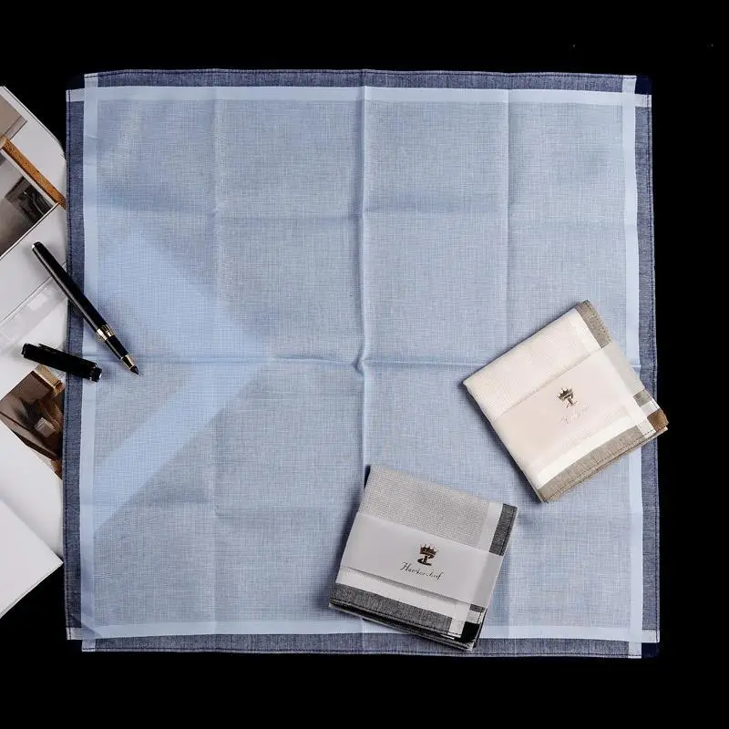 Pudełko prezentowe butikowe, retro chusteczka męska, bawełniana, pochłaniająca pot, męski kwadratowy ręcznik, do wycierania potu, prosty styl.