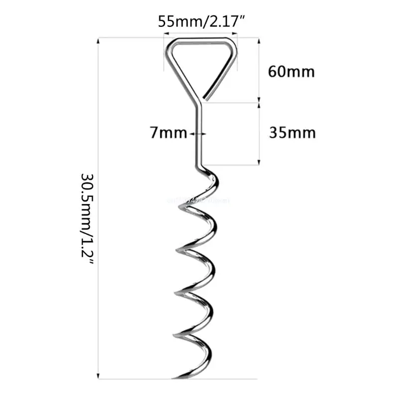 Tent Stake Anchors Tent Trampoline Ground Stake Tie Down Spirals Ground Anchors