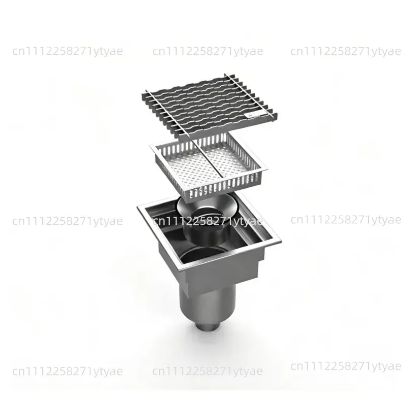 Factory direct supply can be customized anti-clogging high-flow stainless steel commercial floor drain, suitable for central