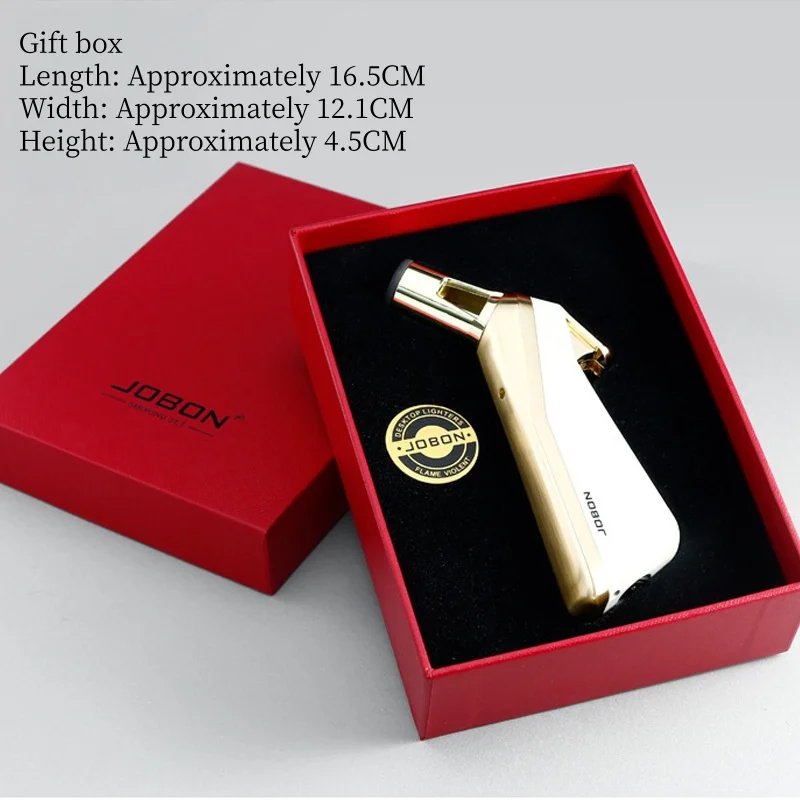 The New Direct-Jet Windproof Blue Flame Gas Lighter Features A Flame-Locking Function, Making It A Great Assistant In Daily Life