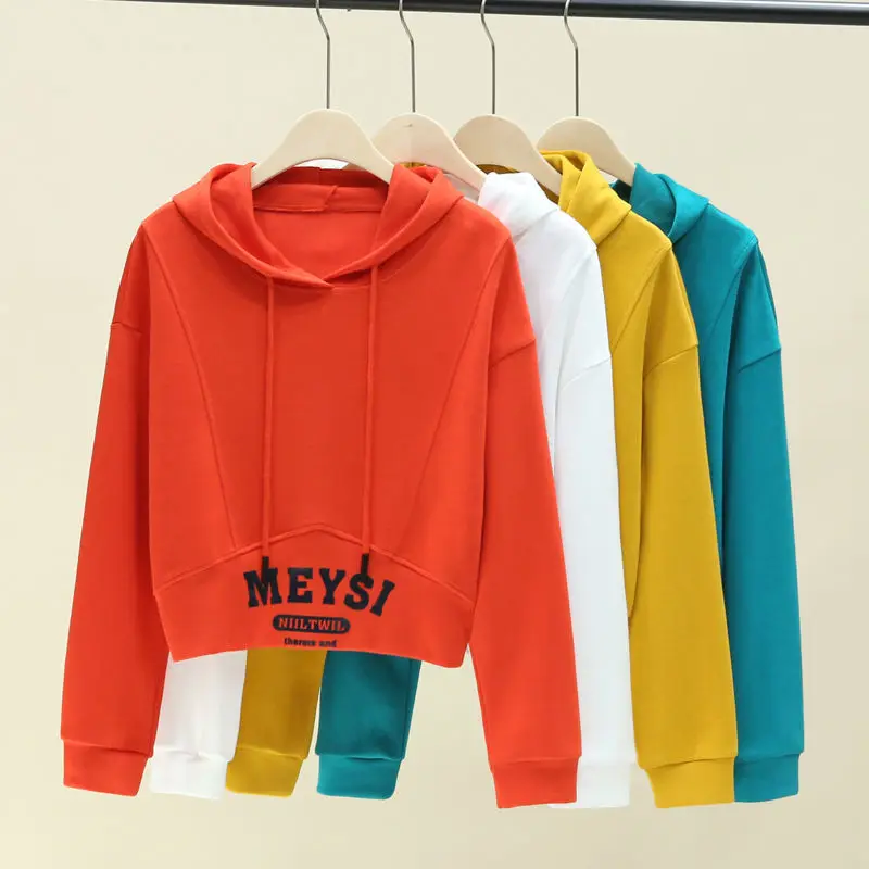 

Autumn 2024 New Arrival Short Sweater Women's Pure Cotton Casual Top Women's Top Design Sense Long Sleeve T-Shirt Trendy