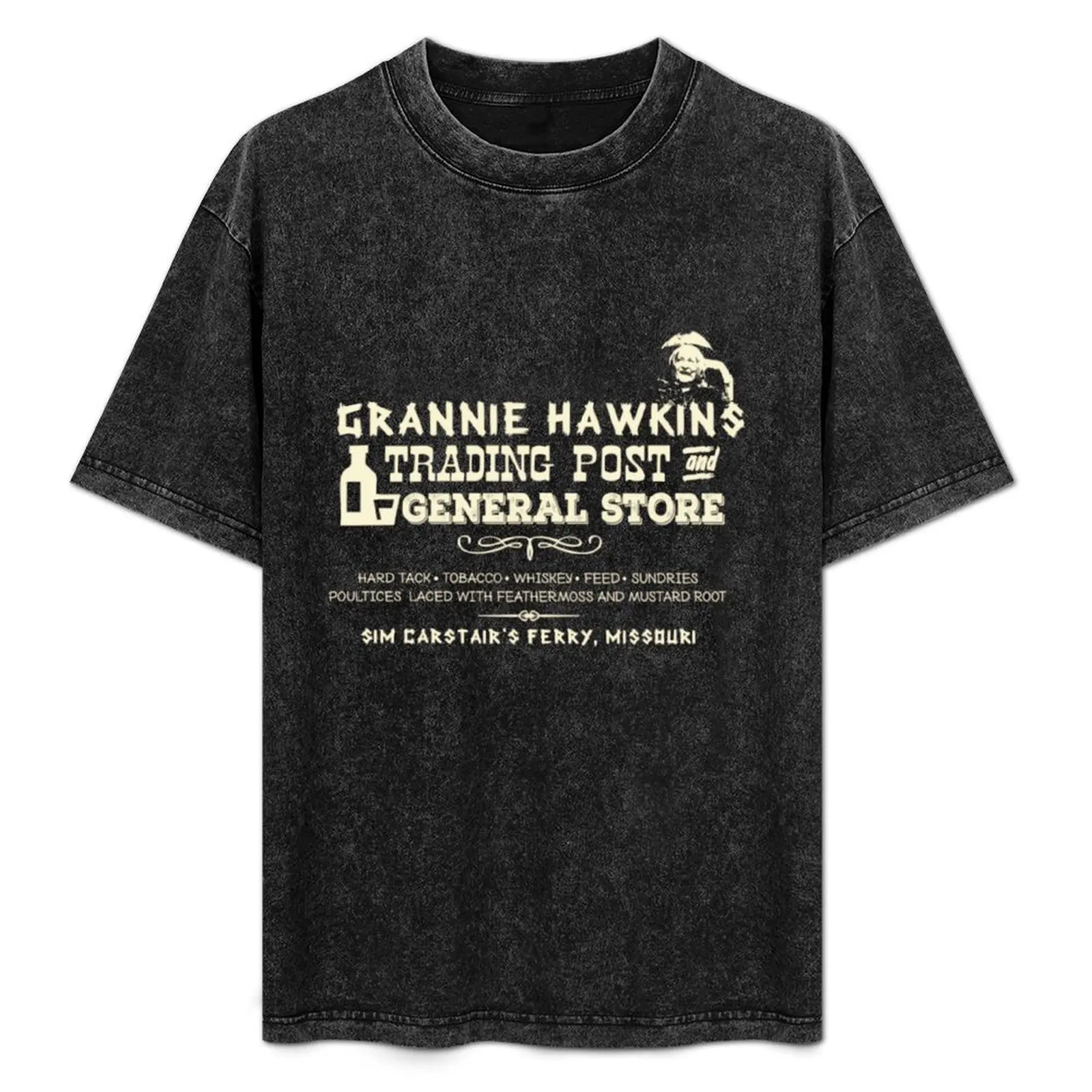 Grannie Hawkins Trading Post from the Outlaw Josey Wales T-Shirt customs new edition T-shirts oversize outfits for men