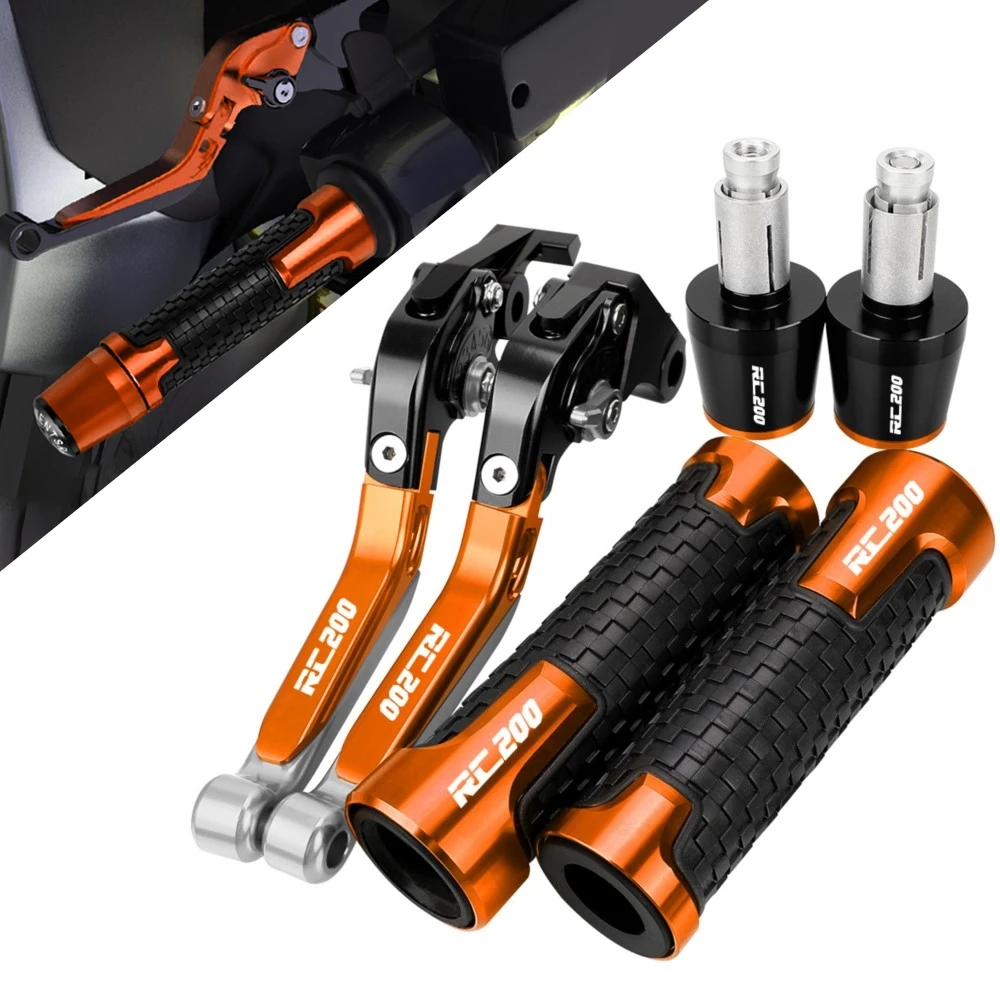 

For RC200 2014-2020 2021 2022 2023 Motorcycle Accessories Extendable Adjustable Brake Clutch Levers Handlebar Grips Ends