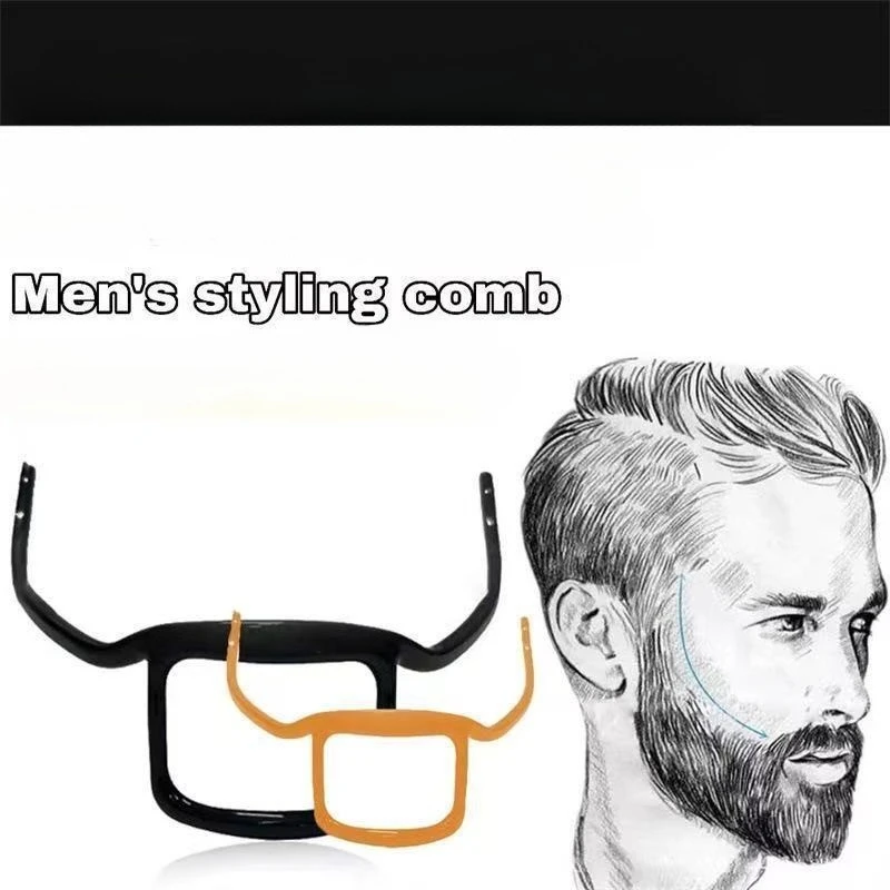 

Стайлер для бороды, расческа в форме бороды, формирователь волос на шею + бород, формирователь бороды, контур, профессиональные модные аксессуары для укладки бороды