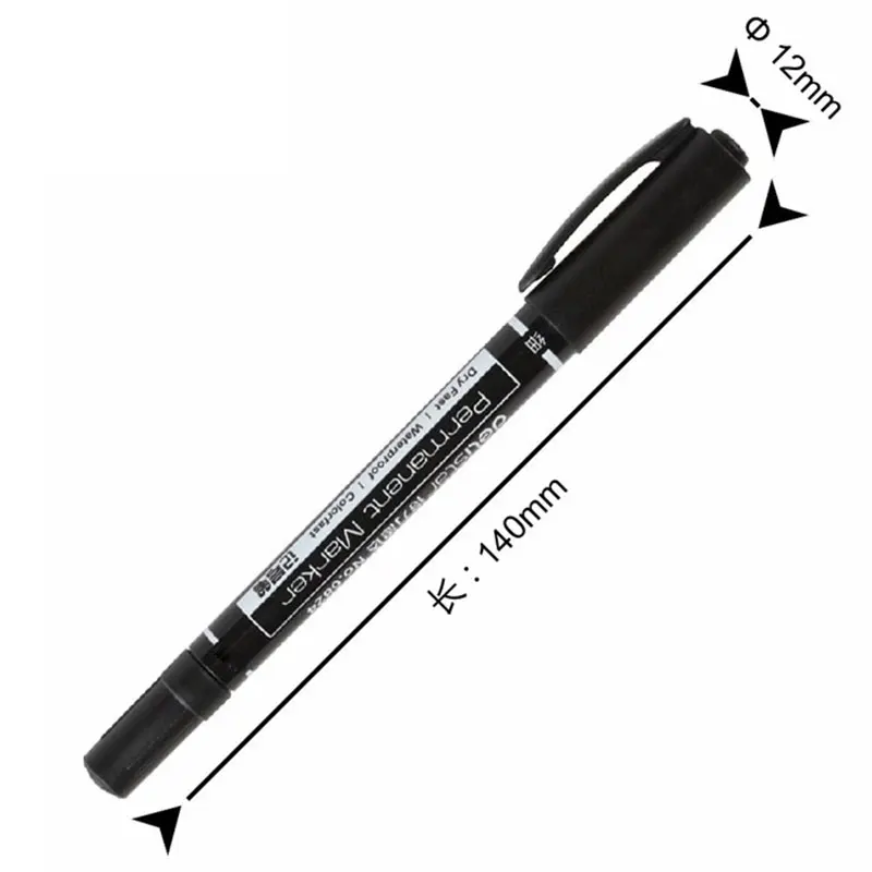 30Pcs Oily Marker Pen Thick And Thin Double-headed Art Hook Pen CD Marker Pen Office Supplies Wholesale