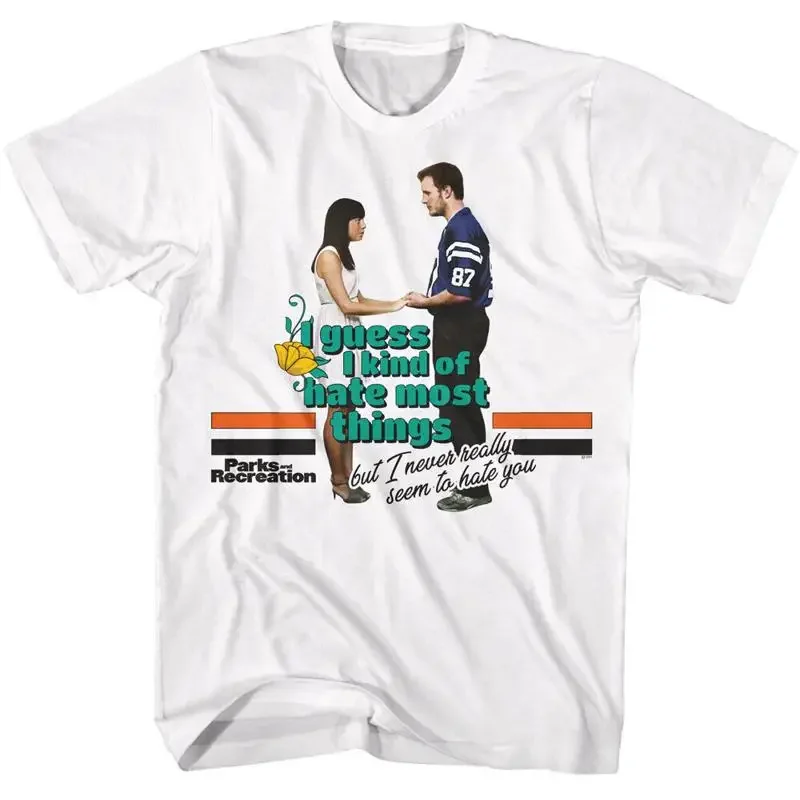 Camiseta para hombre de Parks and Recreation I hate Most Thing But Never Seem To You