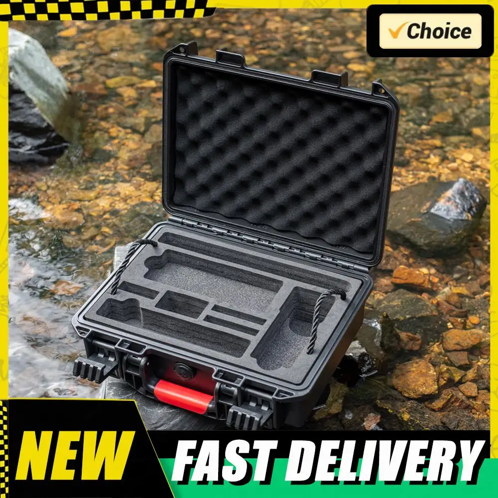 

Чехол для переноски Взрывозащищенный портативный дорожный ящик 2-слойный ящик для хранения IP67 Водонепроницаемый для аксессуаров для камеры Insta360 X5