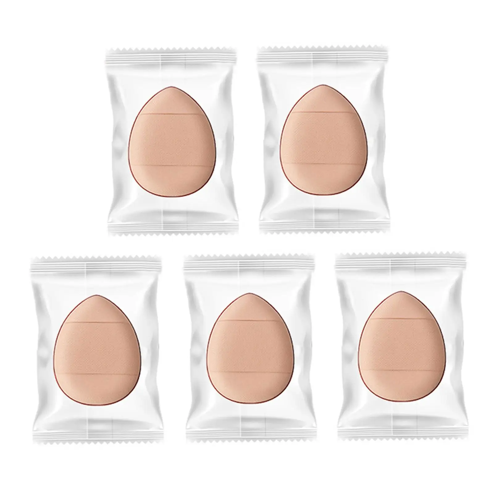 5x Finger Puffs Wet Dry Use Multifunctional Soft Face Eyes Makeup Pads Mini Makeup Puff for Foundation Repair Cream Concealer