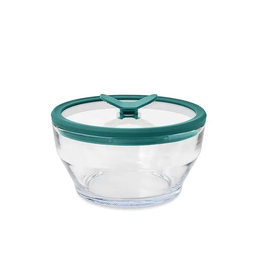 

Набор из 4 стеклянных контейнеров для хранения продуктов с крышками, круглые глубокие емкости без пластика для приготовления еды и использования в микроволновой печи, штабелируемые, герметичные