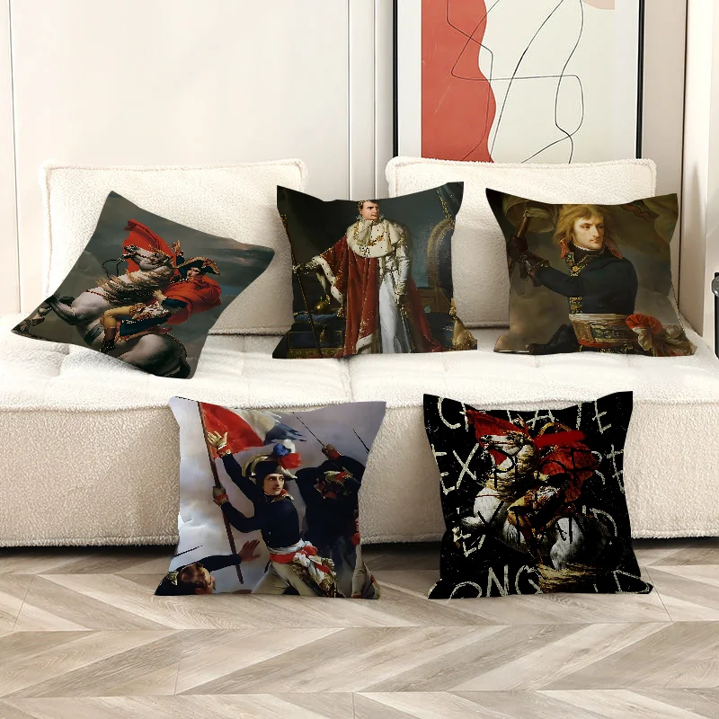 

Napoleon Bonaparte Office Cushion Pillowcase Car Cushion Cover45X45CM Lumbar Pillowcase Sofa Pillowcover