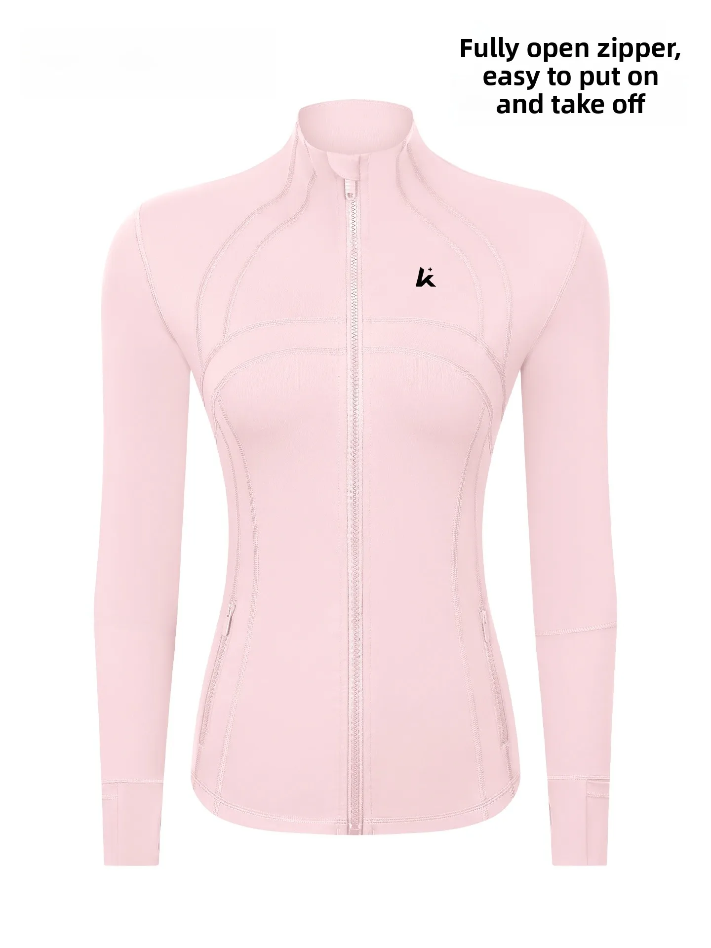 

Спортивная одежда для йоги: женская теплая кофта с высоким воротником, дышащая, с длинными рукавами, на молнии