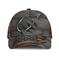 SOSHIRL Gone Fishing Baseball Cap Love Brown Trout Printed Snapback Hats Men Women Adult Headwear Outdoor Casual Sun Visor