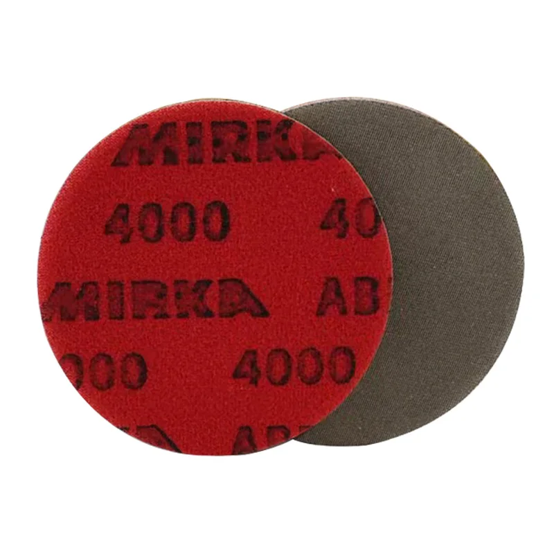 Mirka Abralon 3Inch Sponge Sandpaper Foam Backed Hook  Loop Polishing  Buffing Disc 75mm Grip Disc Flocking Sheets For Car