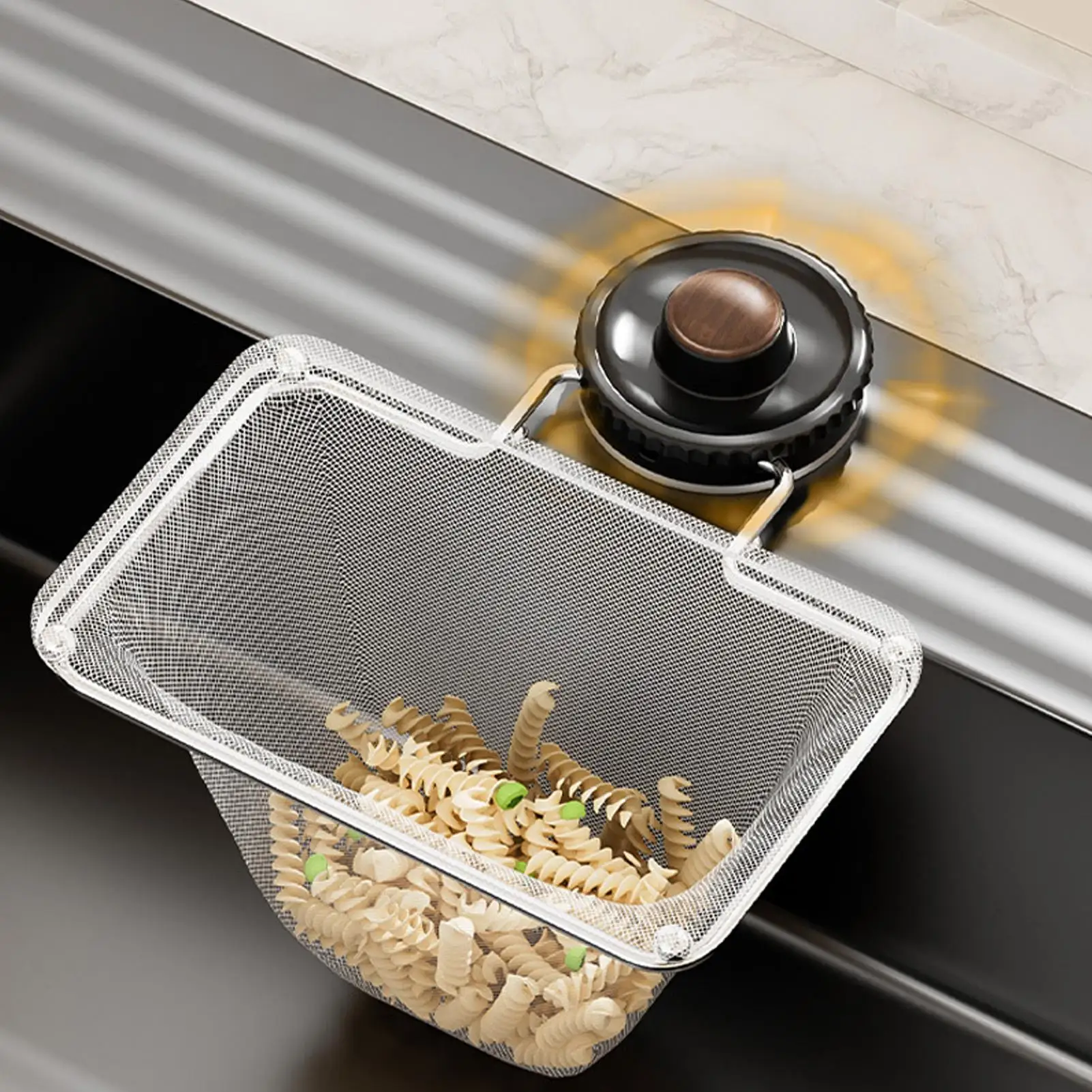 Kitchen Sink Strainer Holder Anti-Clog No Drill Catcher Suction Cup Catcher For Leftovers For Kitchen Bathroom Commercial