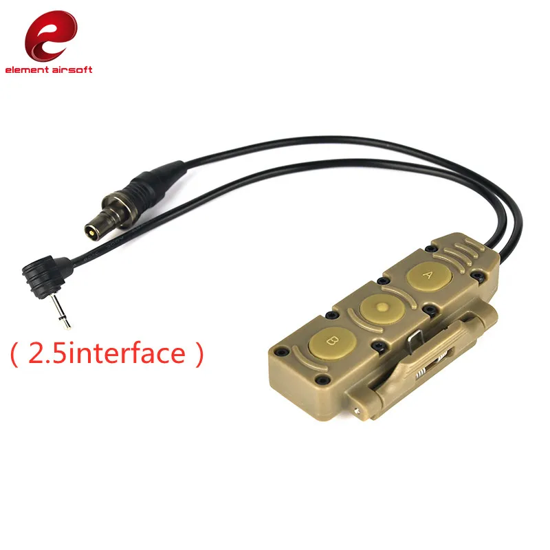 Imagem -05 - Elemento Airsoft Strobe Ver. Interruptor de Pressão Aumentado Tático Vezes para Peq 2.5 mm 3.5 mm Relação para l3 Ngal Verde Vermelho Laser